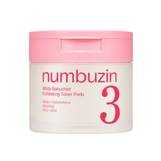 NUMBUZIN No.3 Bifida Bakuchiol Exfoliating Toner Pads 70 Pads | Pore & Texture Care