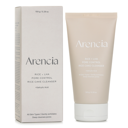 Arencia Rice + LHA Pore Control Rice Cake Cleanser 150g | Korean Pore Care Cleanser Australia