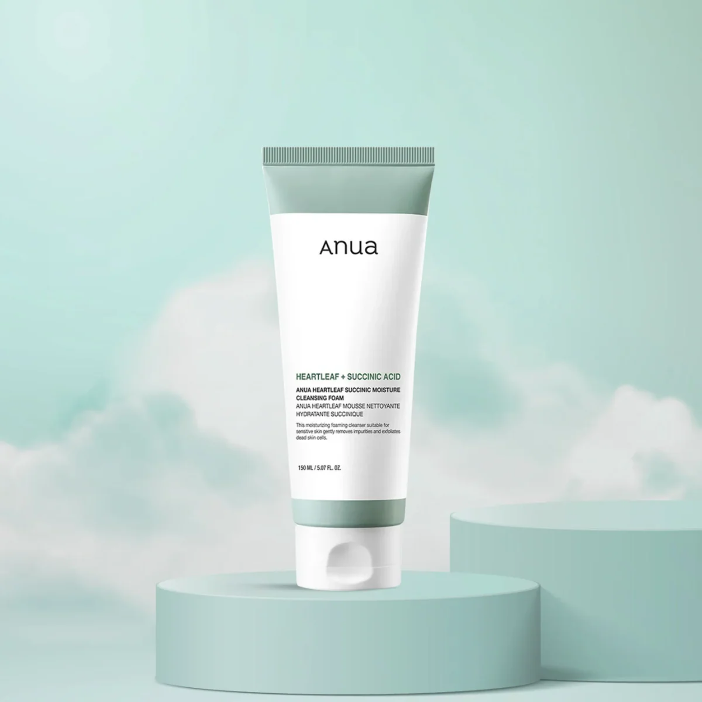 ANUA Heartleaf Succinic Moisture Cleansing Foam 150ml – Korean Skincare Australia