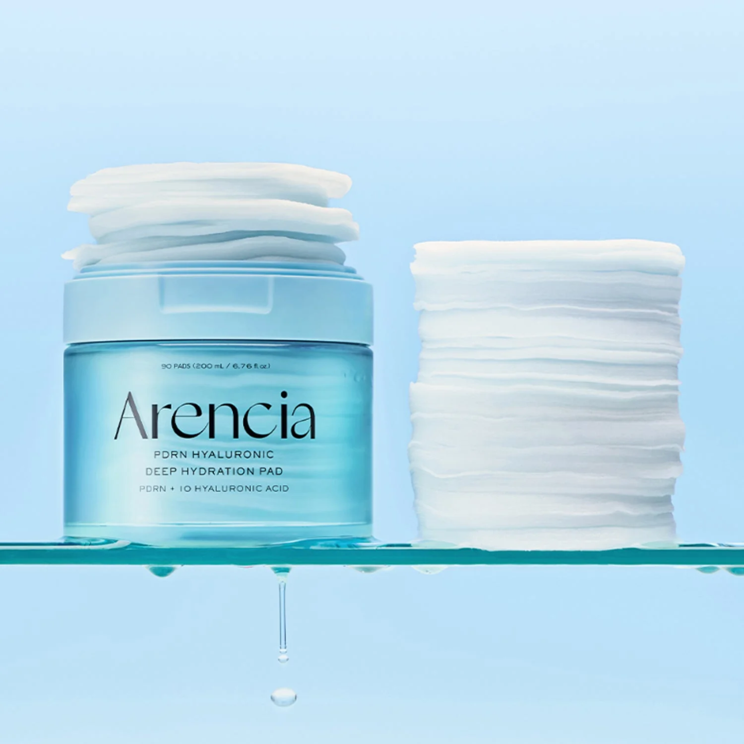 Arencia PDRN Hyaluronic Deep Hydration Pad 90 Pads | Hydrating Toner Pads for Glass Skin