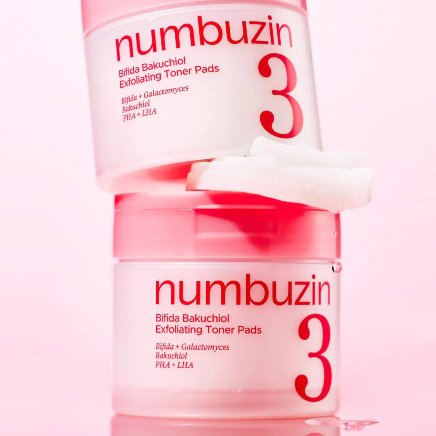 NUMBUZIN No.3 Bifida Bakuchiol Exfoliating Toner Pads 70 Pads | Pore & Texture Care