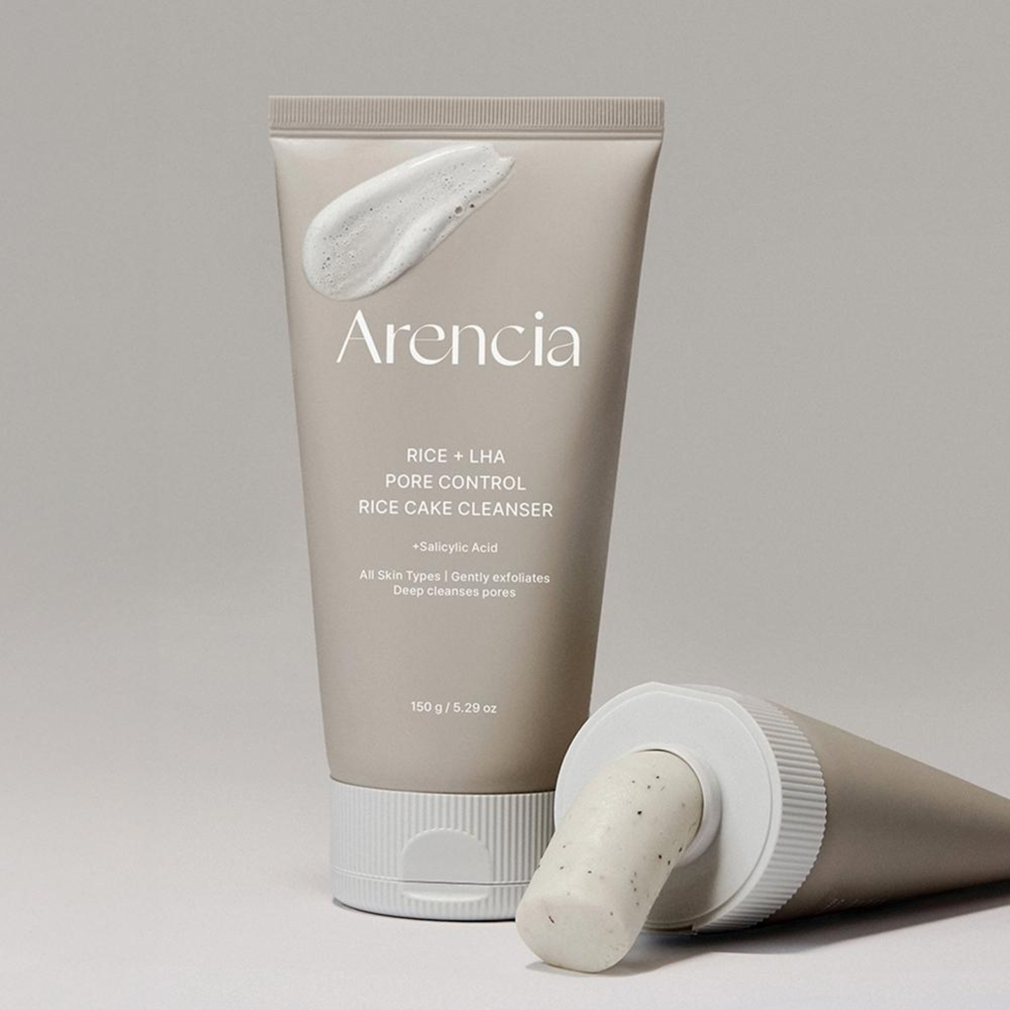 Arencia Rice + LHA Pore Control Rice Cake Cleanser 150g | Korean Pore Care Cleanser Australia