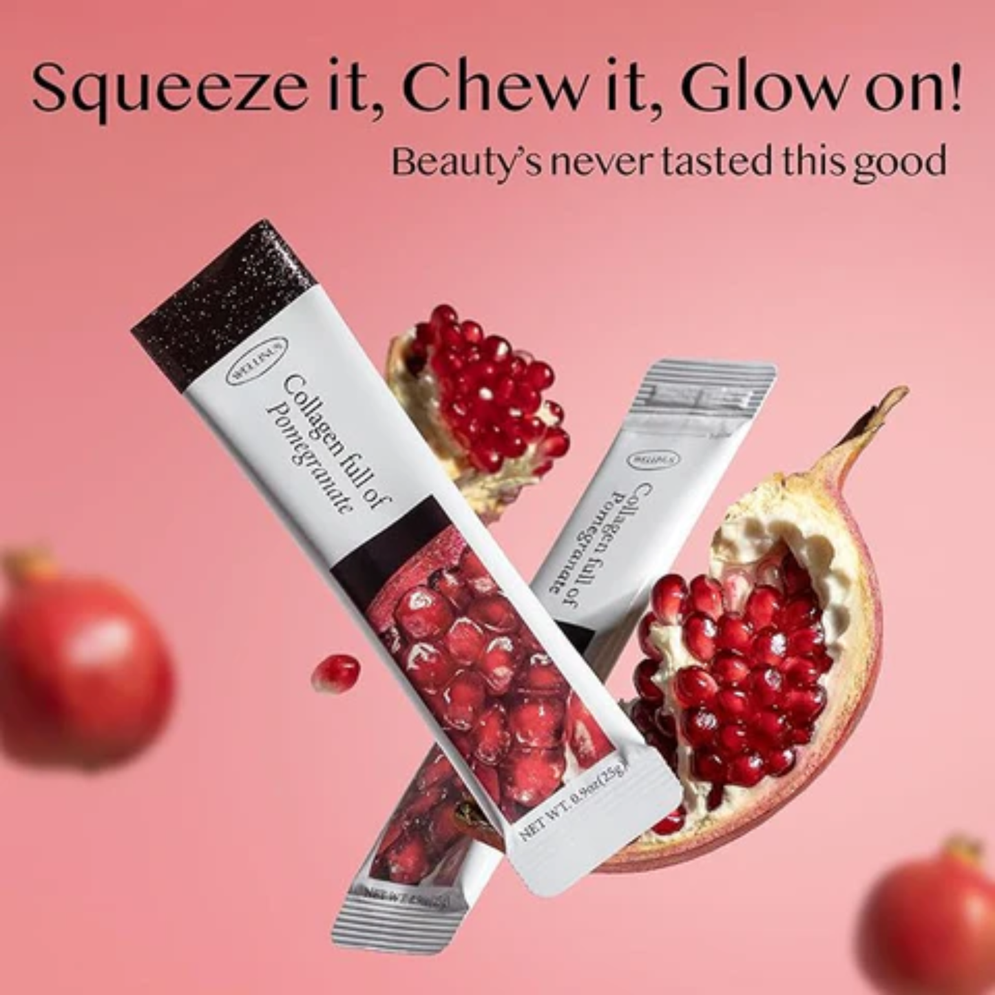 WELLINUS Korean Collagen Jelly Sticks | Marine Collagen Peptides Supplement