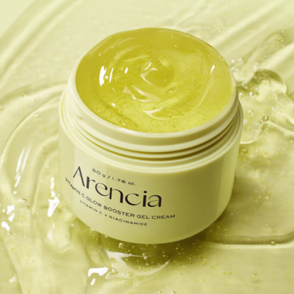 Arencia Vitamin C Glow Booster Gel Cream 50g | Brightening Gel Cream for Dark Spots & Glass Skin