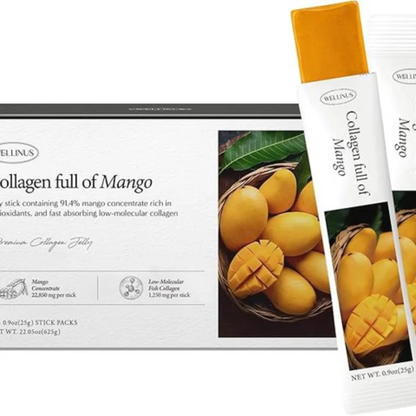 WELLINUS Korean Collagen Jelly Sticks | Marine Collagen Peptides Supplement