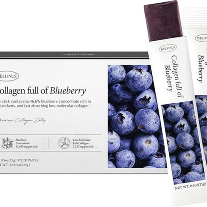 WELLINUS Korean Collagen Jelly Sticks | Marine Collagen Peptides Supplement