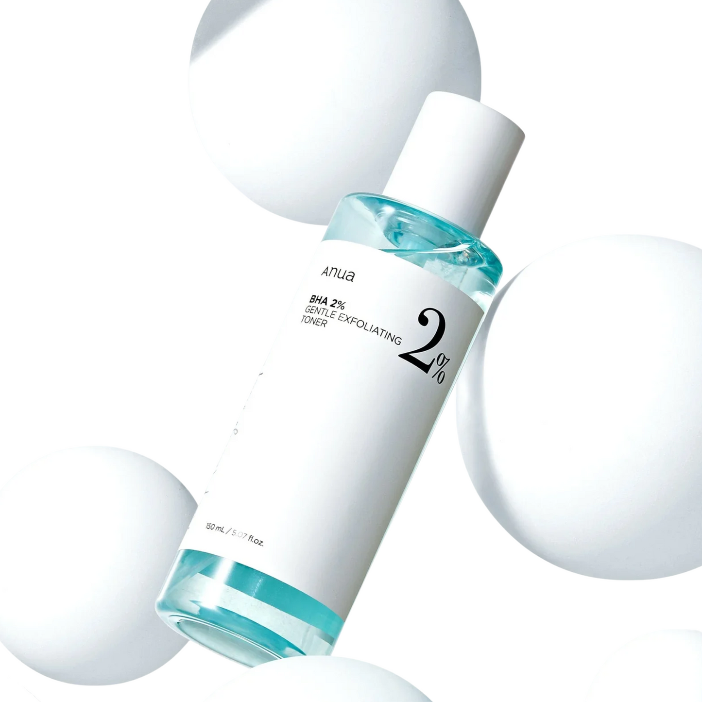 Applying Anua BHA 2% Gentle Exfoliating Toner to refine pores and smooth skin
