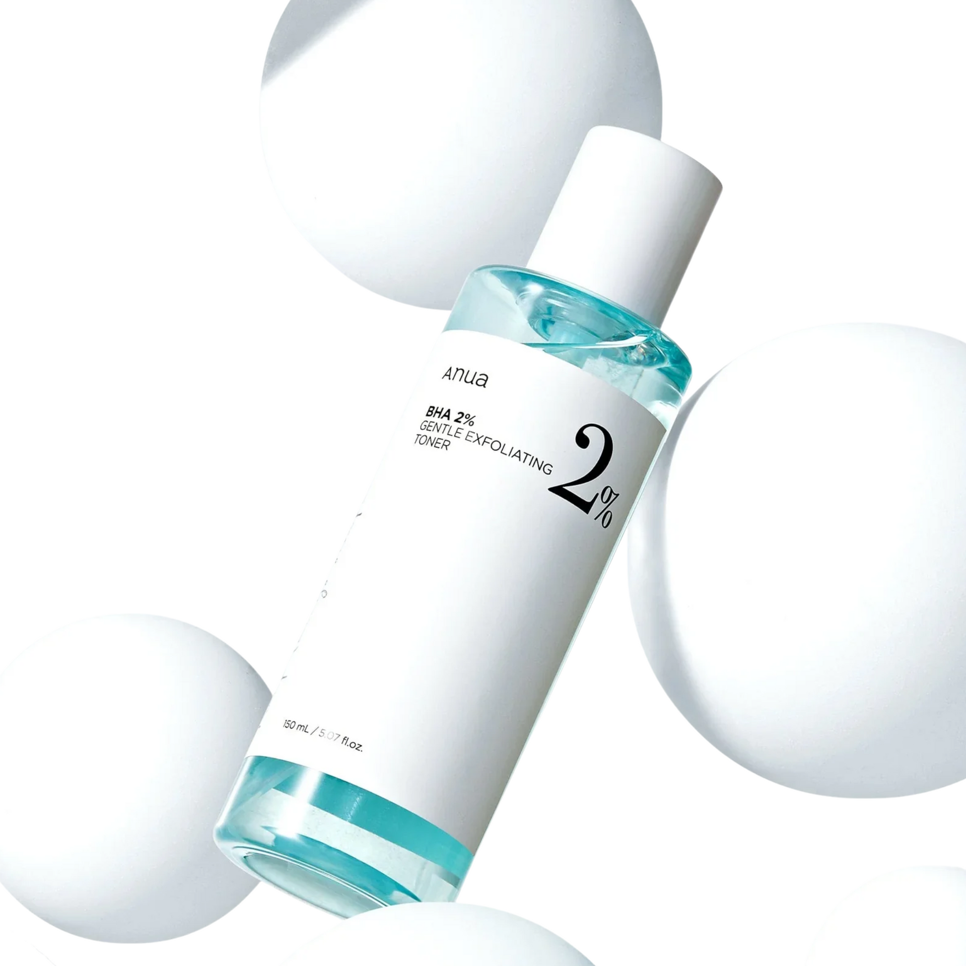 Applying Anua BHA 2% Gentle Exfoliating Toner to refine pores and smooth skin