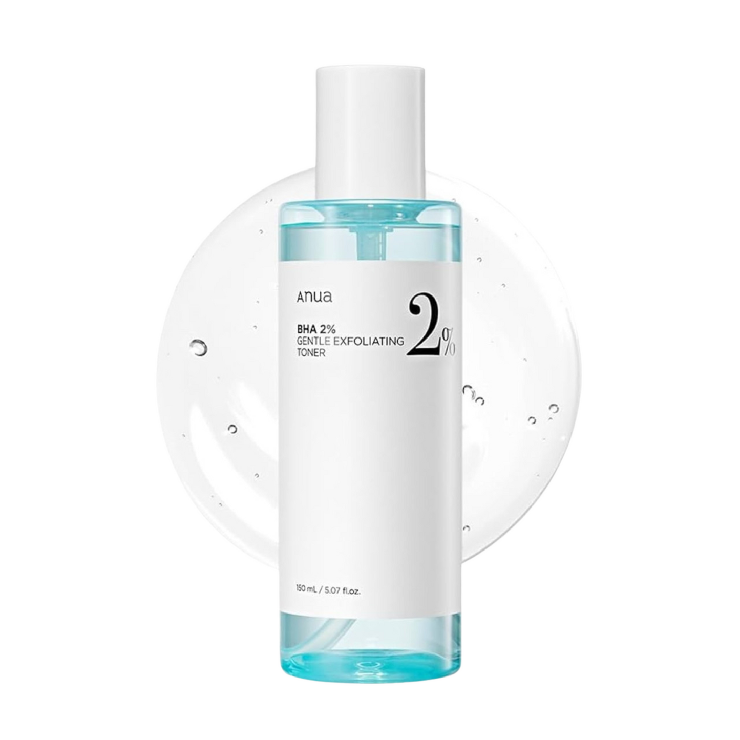 Lightweight watery texture of Anua BHA 2% Gentle Exfoliating Toner