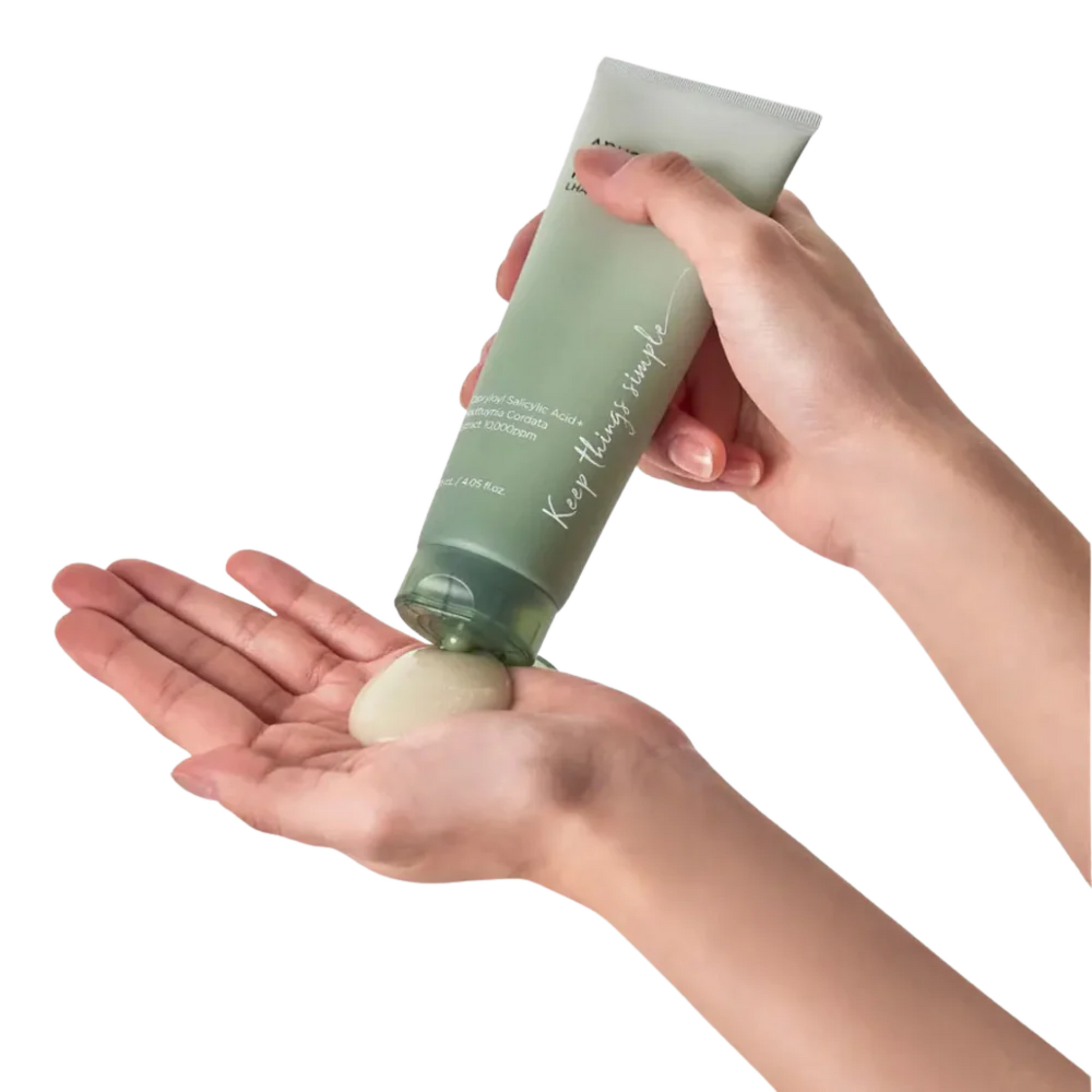 Moisturizing gel texture of Anua Heartleaf LHA Moisture Peeling Gel