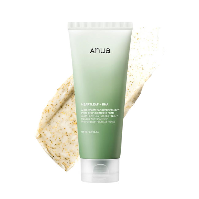 Anua Heartleaf Quercetinol Pore Deep Cleansing Foam 150ml – Korean Skincare for Pore Care - KOS