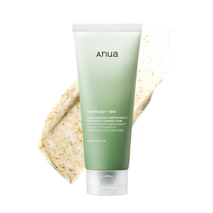 Anua Heartleaf Quercetinol Pore Deep Cleansing Foam 150ml – Korean Skincare for Pore Care - KOS