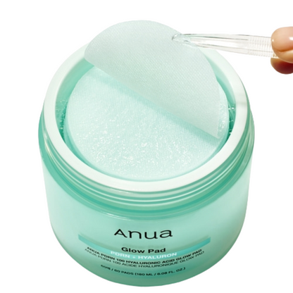 Dual-sided 7cm pad texture of ANUA PDRN 100 Hyaluronic Acid Glow Pad