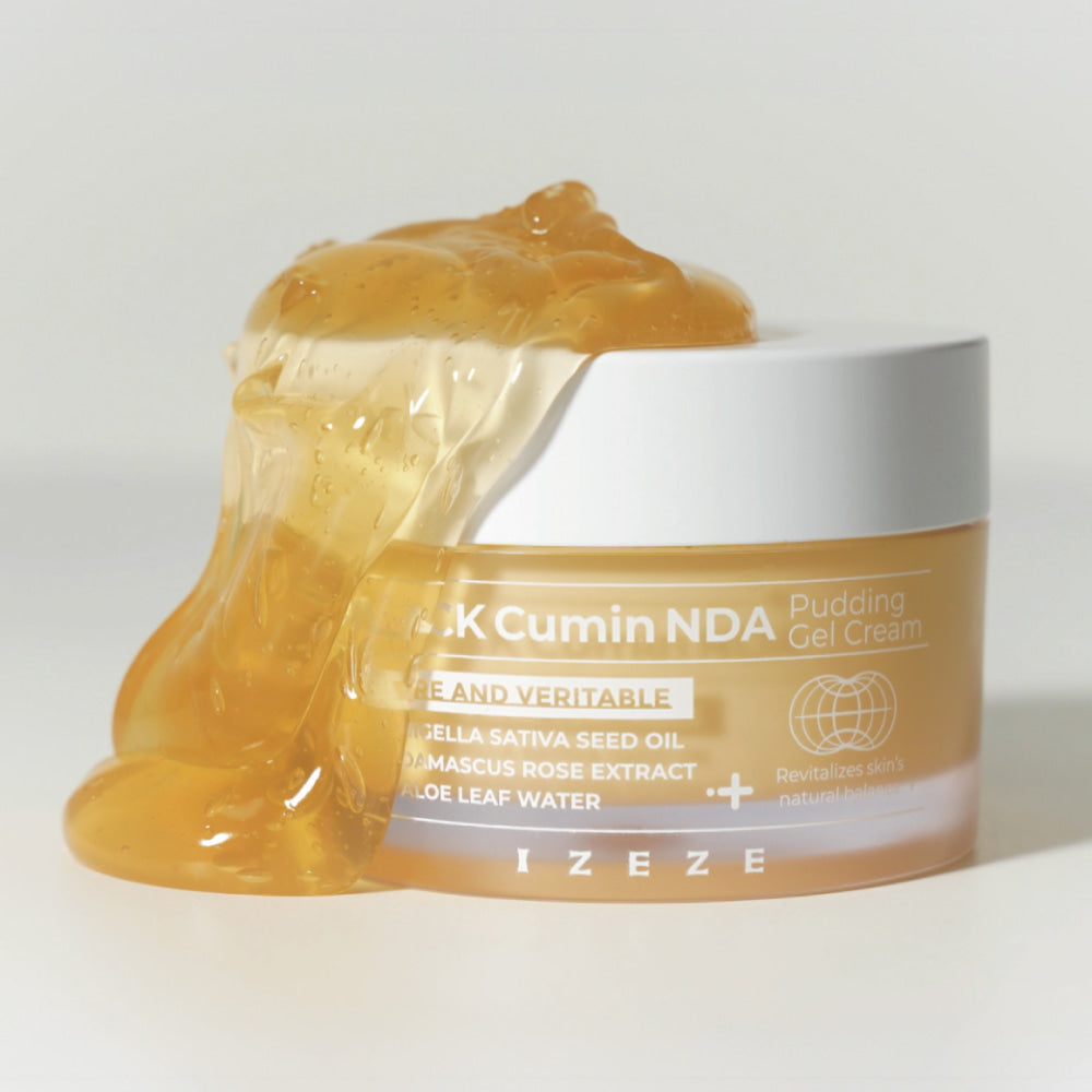 IZEZE Black Cumin NDA Pudding Gel Cream 50ml – Hydrating & Soothing Gel Moisturiser | kosmeticau Australia