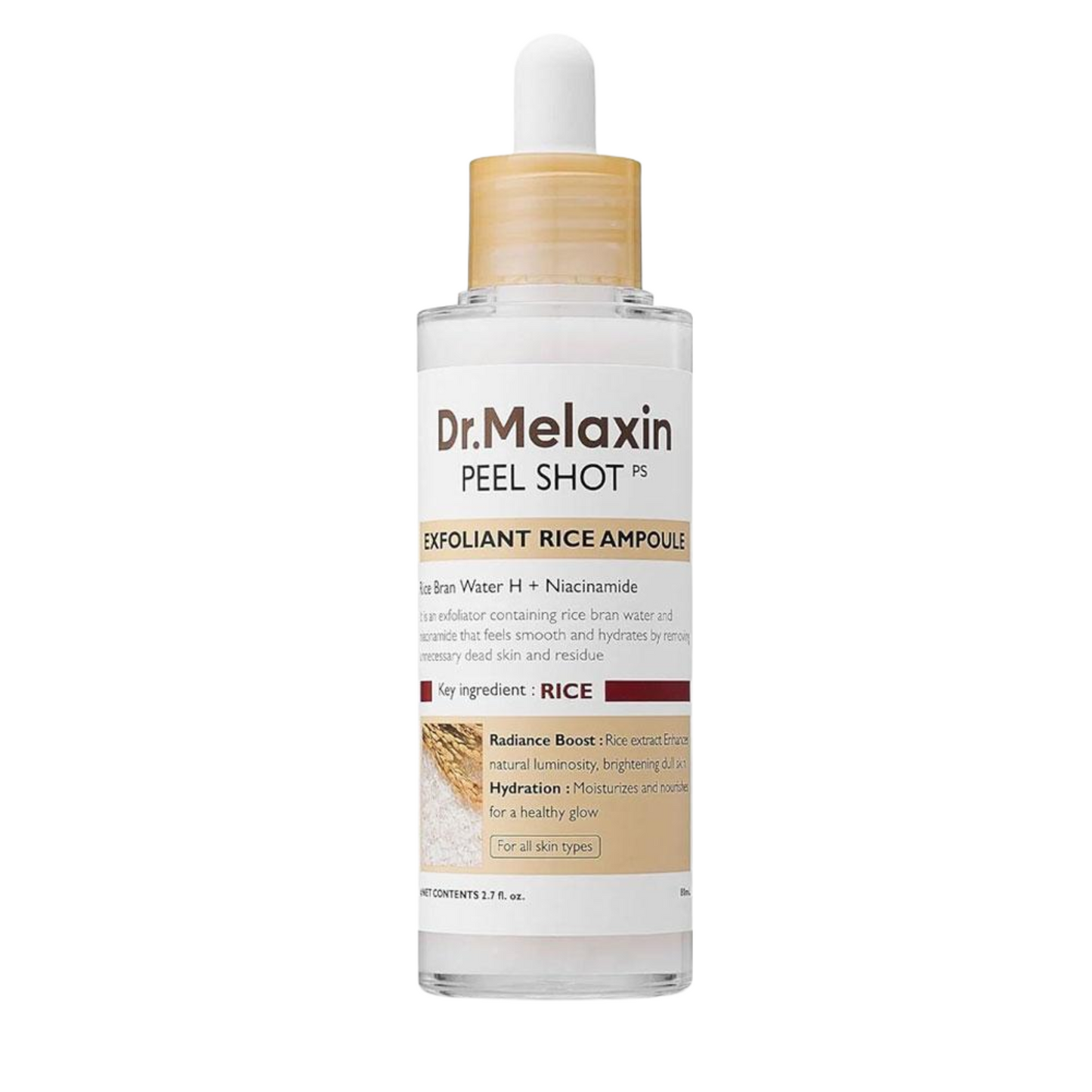 Dr.Melaxin Peel Shot Exfoliant Rice Ampoule(WHITE RICE/BLACK RICE)