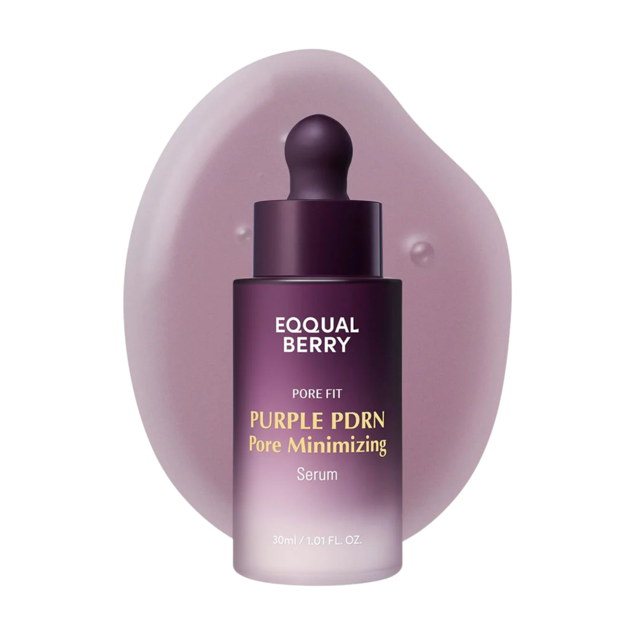 Serum for pore care and skin tone – EQQUALBERRY with Purple PDRN and niacinamide