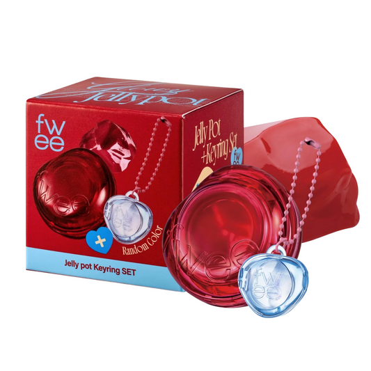Fwee Jelly Pot Set – lip and cheek tint with keyring (Korean cosmetics)
