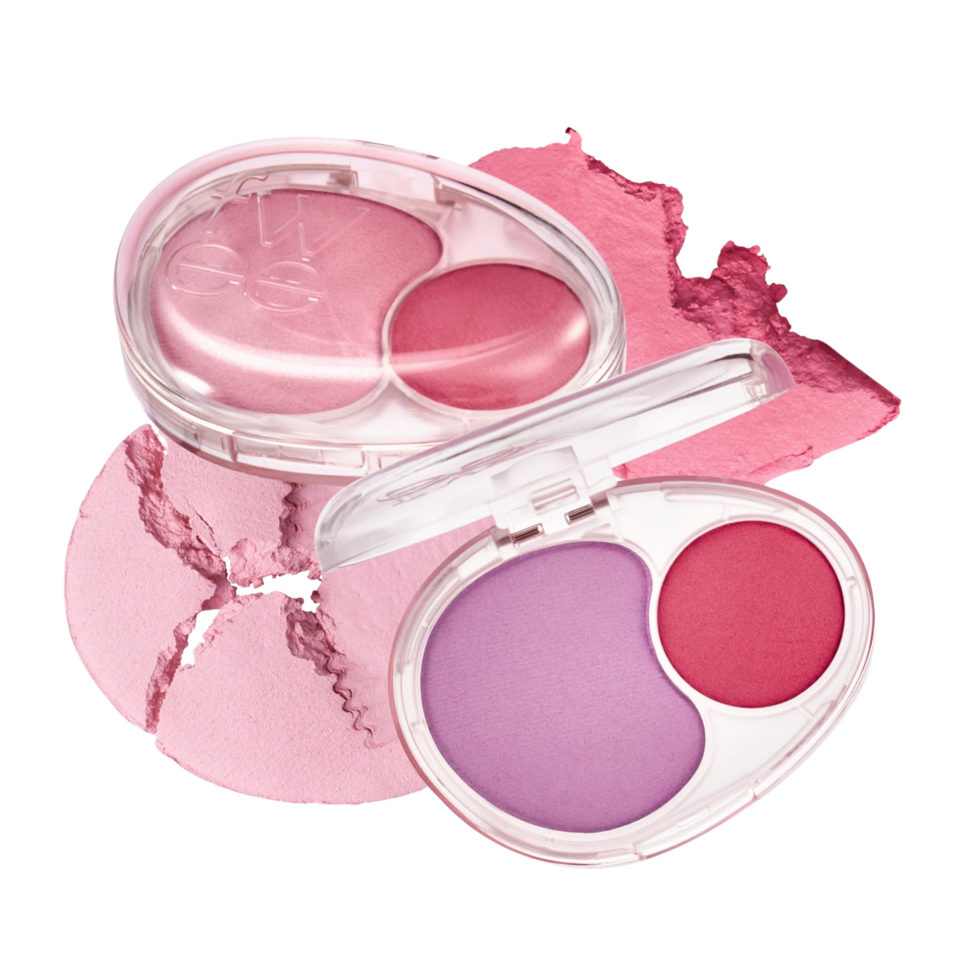 Long-lasting blush with base and point color – Fwee Mellow Dual Blusher