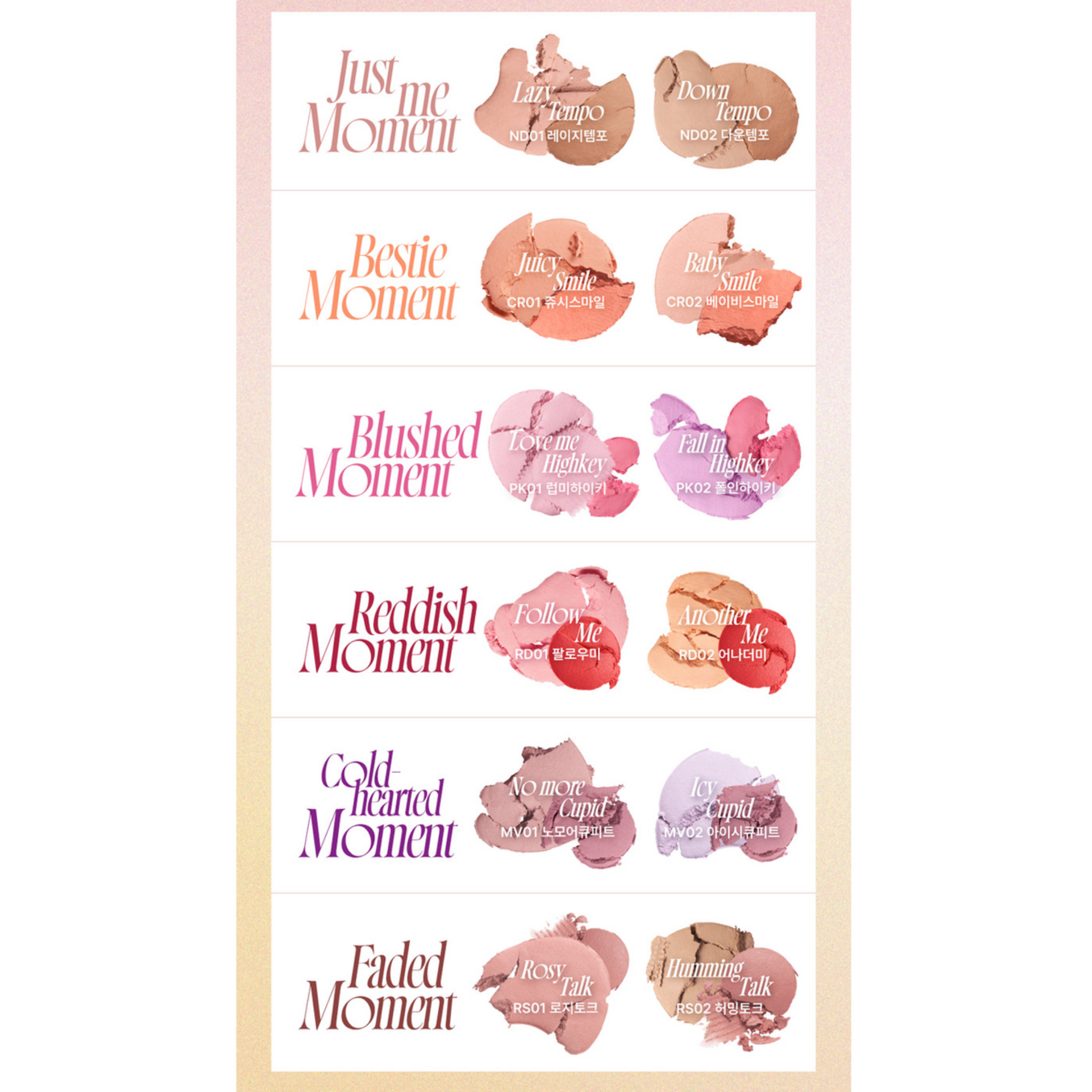 Fwee Mellow Dual Blusher swatches – layered blush look for radiant skin