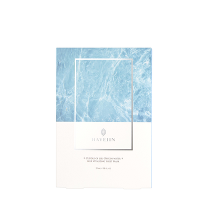 HAYEJIN Cuddle of Jeju Oxygen Water Blue Vitalizing Sheet Face Mask (5EA) - KOS