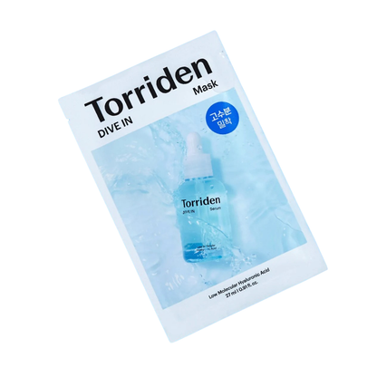 Torriden Dive-In Low molecule Hyaluronic acid Mask Pack 1 Box (10 Masks)