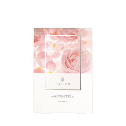 HAYEJIN Cuddle of Flowers Pink Moisturizing Sheet Face Mask (5EA)