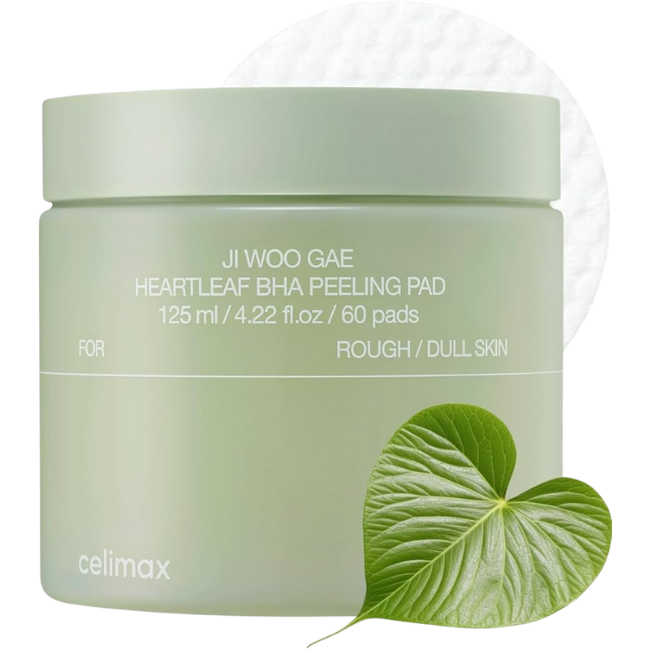 celimax JIWOOGAE Heartleaf BHA Peeling Pad - KOS