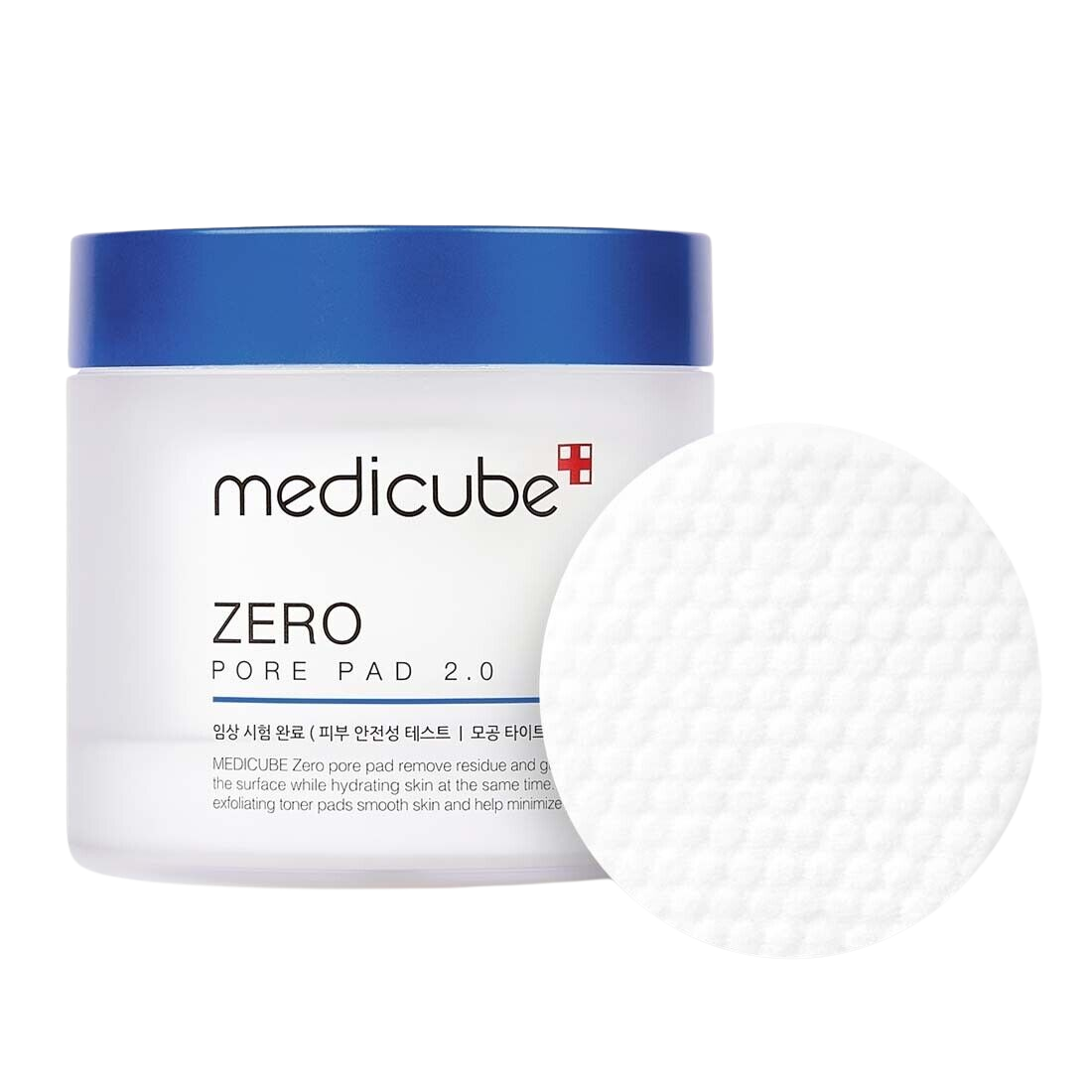 Close-up of Medicube Zero Pore Pad’s toner-soaked pad