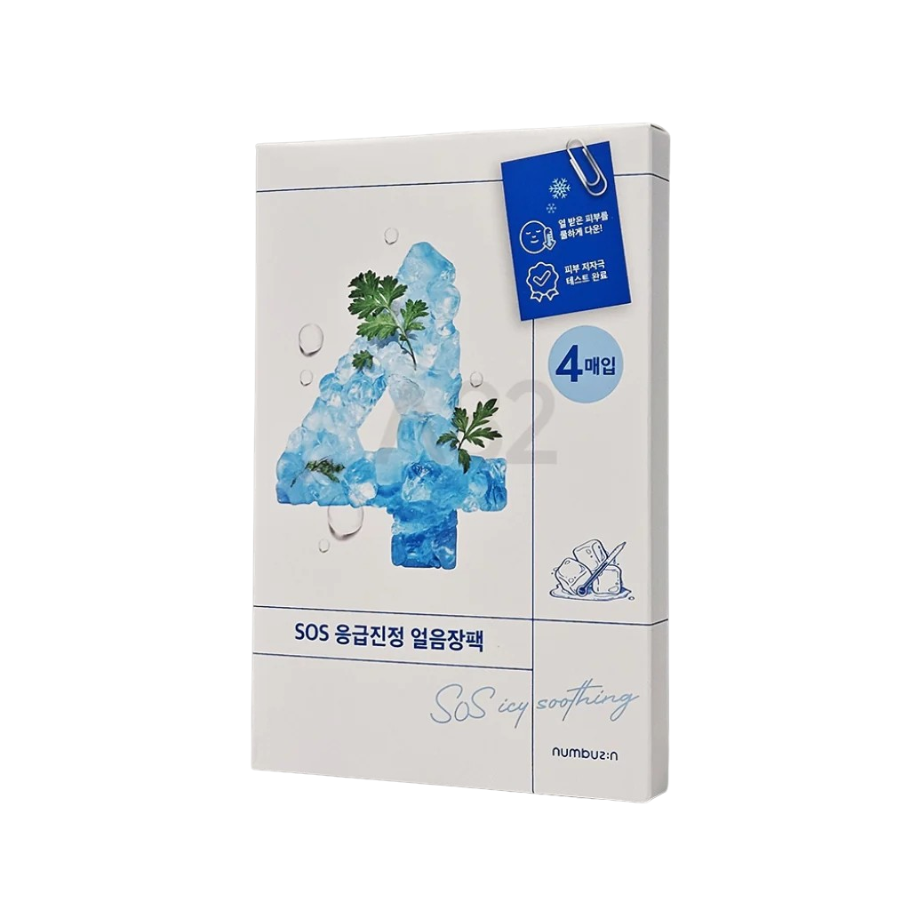 Numbuzin No.4 Icy Soothing Sheet Mask 4 Sheets Pack - KOS