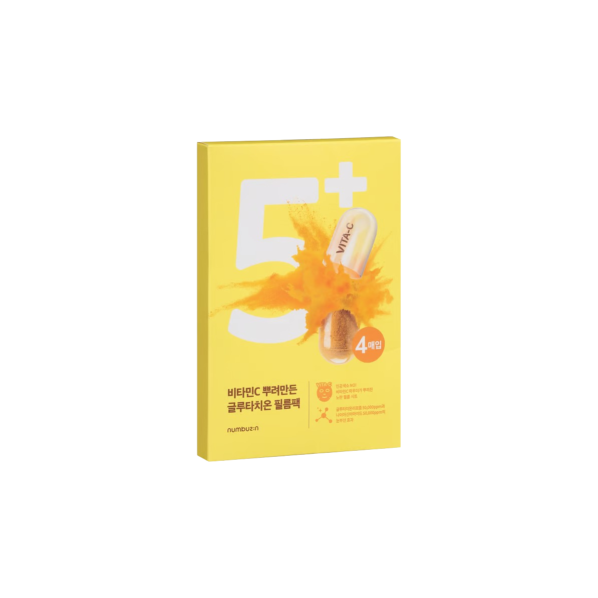 Numbuzin No.5+ Vitamin Spotlight Sheet Mask 4ea - KOS