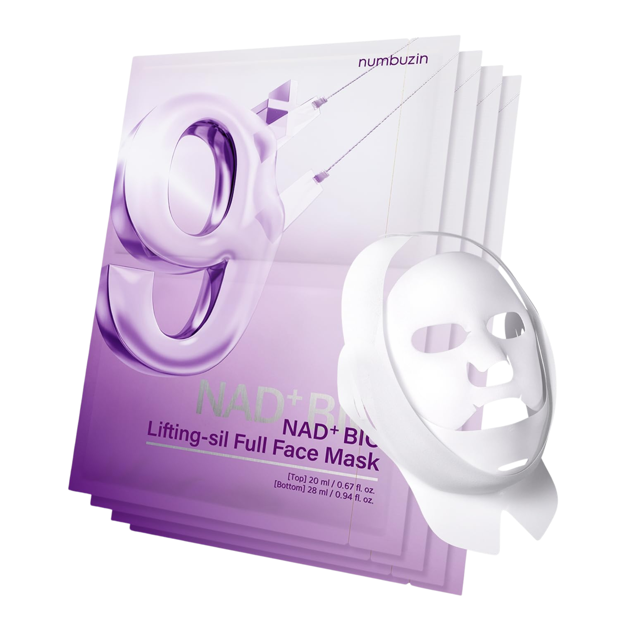 Numbuzin No.9 NAD Bio Lifting-sil Full Face Mask Set - KOS