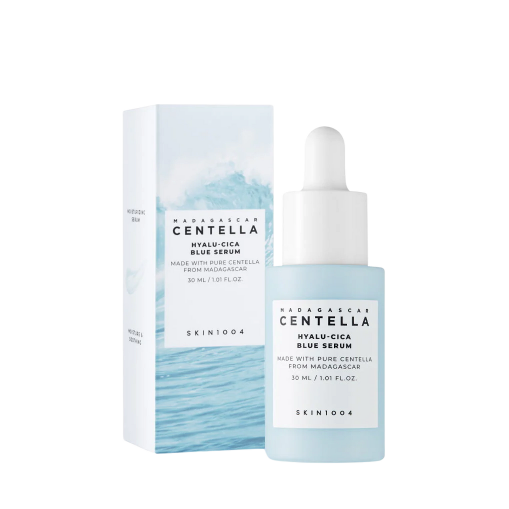 Texture of SKIN1004 Blue Serum – lightweight gel with Centella and ceramide