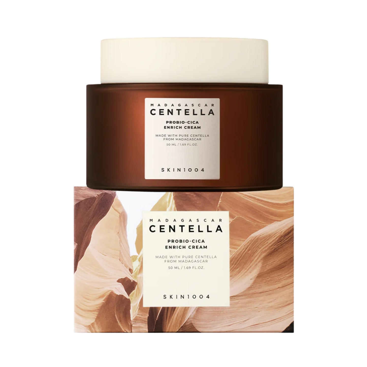 Texture of SKIN1004 Enrich Cream – buttery barrier repair moisturiser